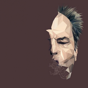 Jack Nicholson – Low poly by Paul DOUARD