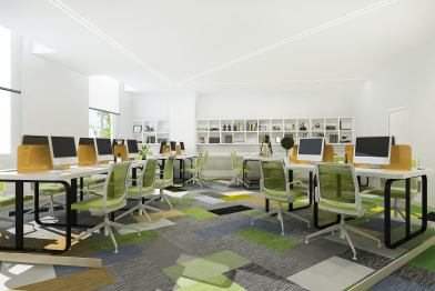 green_business_meeting_working_room_office_building_with_bookshelf