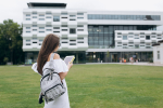 Happy woman student,Education concept. Back to school.